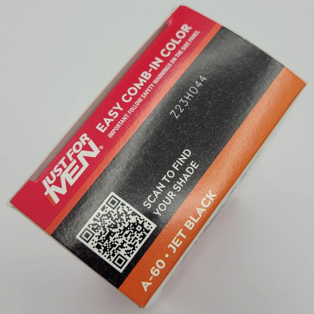 Just For Men Easy Comb-in Color Permanent Hair Dye Gray Coverage Jet Black A-60
